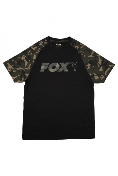 Fox Raglant T-Shirt Black/Camo New 2022