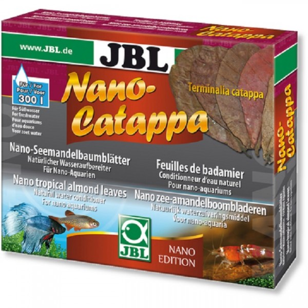 JBL Nano Catappa 10 Stk. - Seemandelbaumblätter für kleine Süßwasser-Aquarien