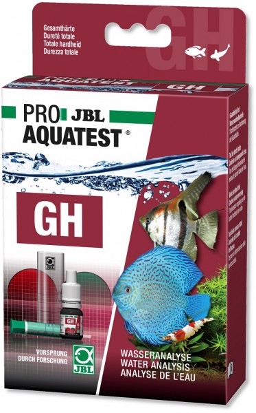JBL PROAQUATEST GH Gesamthärte - GH Schnelltest zur Bestimmung der Gesamthärte in Süßwasser Aquarien