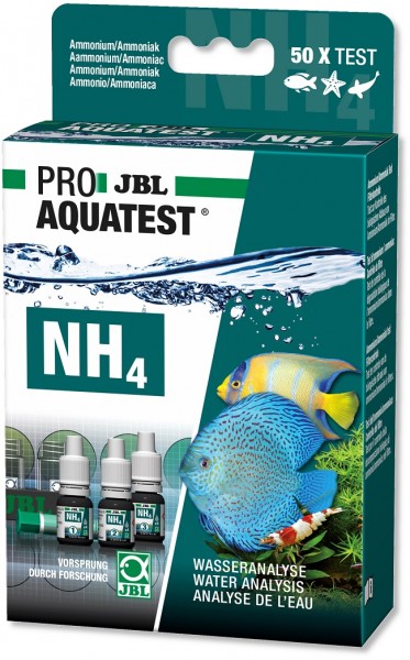 JBL PROAQUATEST NH4 Ammonium - Schnelltest zur Bestimmung des Ammonium-/Ammoniakgehalts in Süß-/Meer