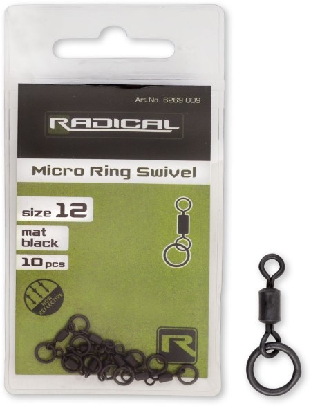 Radical Mikro-Ringwirbel Mat Black Non Reflective Gr.12 10Stk