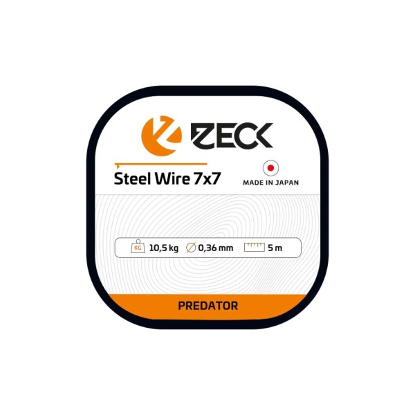 Zeck Fishing Steel Wire 7x7 - 10.5kg/0.36mm/5m