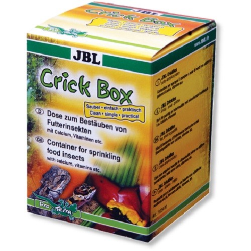 JBL CrickBox Schütteldose zum Bestäuben von Futterinsekten