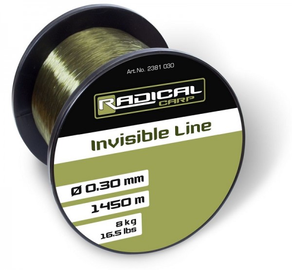 Radical Invisible Line grün - Karpfenschnur