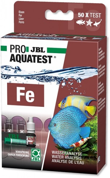 JBL PROAQUATEST Fe Eisen - Schnelltest zur Bestimmung des Eisengehalts in Süß-/Meerwasser Aquarien &