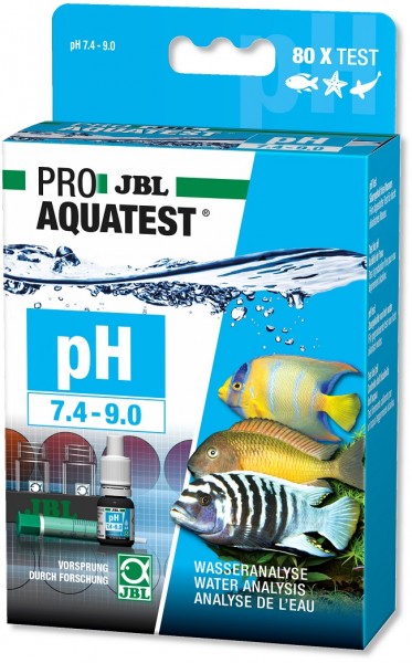 JBL PROAQUATEST pH 7.4-9.0 - Schnelltest zur Bestimmung des pH-Wertes in Teichen, Süß- und Meerwasse