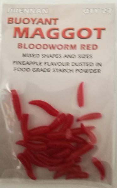 Drennan Buoyant Maggot Bloodworm Red - Kunstmaden