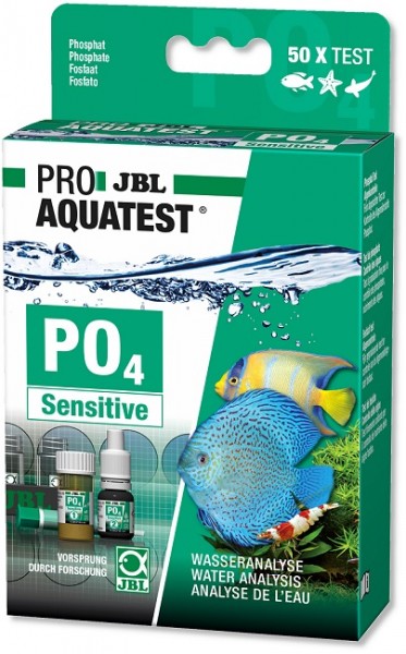 JBL PROAQUATEST PO4 Phosphat Sensitiv - Schnelltest zur Bestimmung des Phosphatgehalts in Süß-/Meerw