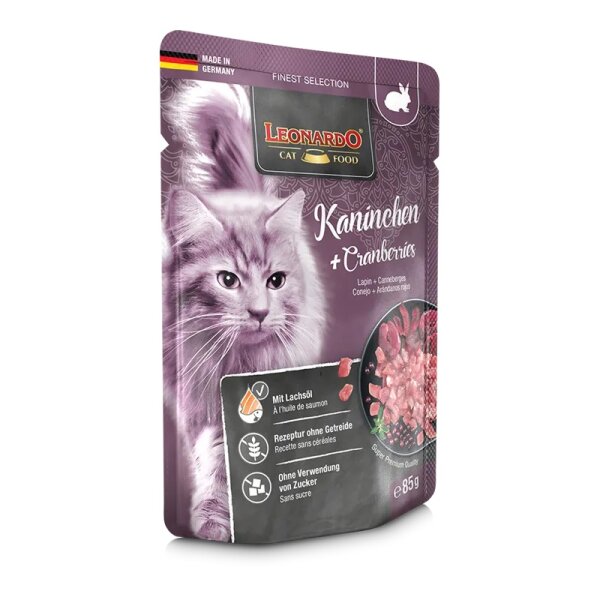 Leonardo Kaninchen Cranberries 85g Feuchtfutter