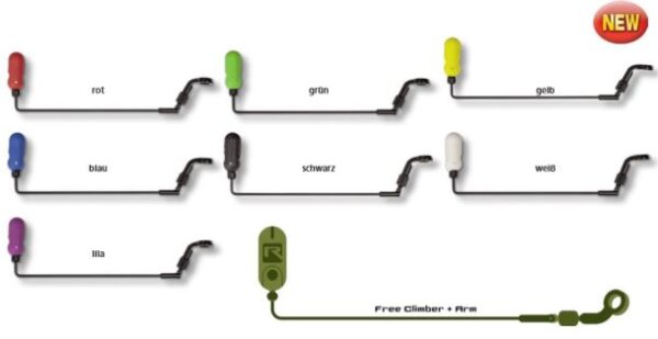 Radical Free Climber mit Arm 16cm- Fallbissanzeiger