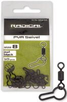 Radical PVA-Wirbel Mat Black Non Reflective Gr.8 10Stk