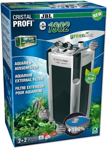 JBL CristalProfi e1902 greenline - Außenfilter für Aquarien von 200-800 Litern.