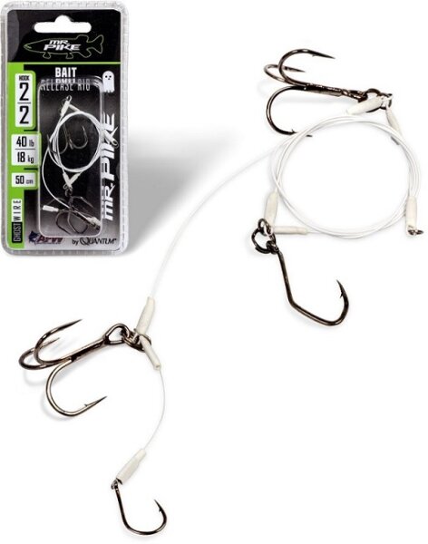 Quantum Mr. Pike Ghost Traces Bait-Release-Rig mit 50cm Vorfach