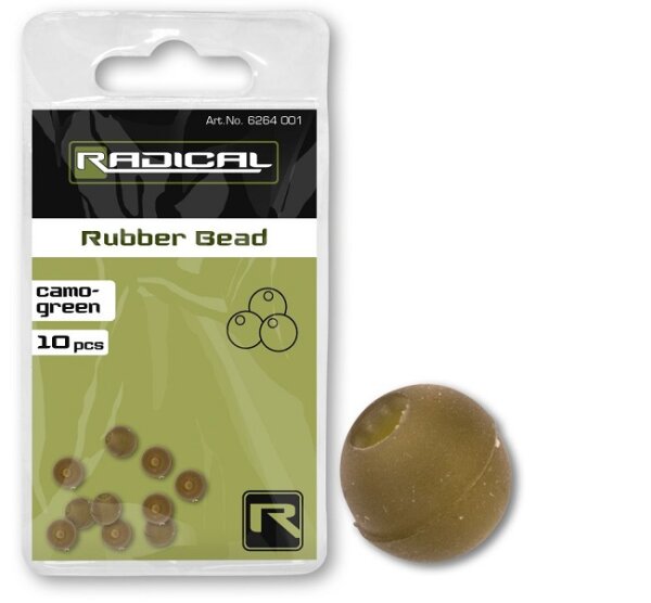 Radical Rubber Bead Camo-Green 10Stk