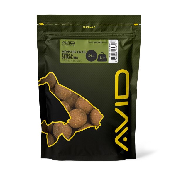 Avid Carp Monster Crab & Tuna Premium Boilies 24mm 1kg