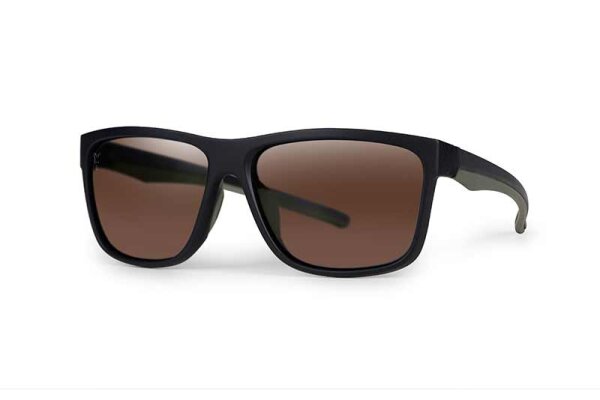 Fox Collection Green & Black Shades - Brown Lens