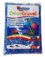 SuperFish Deko Kies Neon Blau 1kg