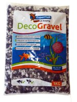 SuperFish Deko Kies Mix Weiß Schwarz 1kg