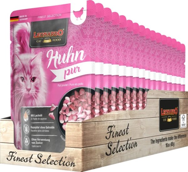 Leonardo Huhn pur Frischebeutel, 85g