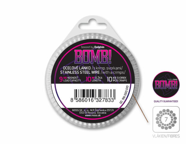 Delphin Stahldraht BOMB 10m
