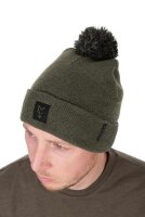 Fox Bobble Hat Green/Black