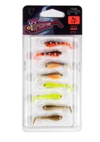 Fox Rage UV Micro Spikey Mixed Color Lure Pack 4cm 8Stk