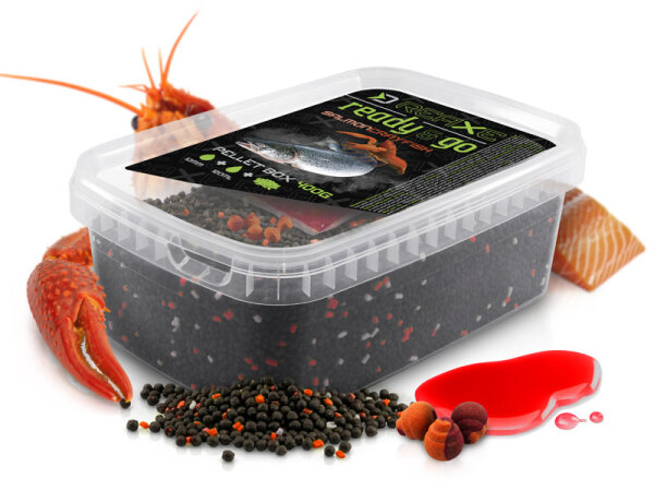 Delphin Reaxe READY & GO - Pellet Box Lachs-Krebs