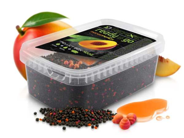 Delphin Reaxe READY & GO - Pellet Box Mango-Pfirsich