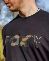 FOX Black/Camo Logo T-Shirt