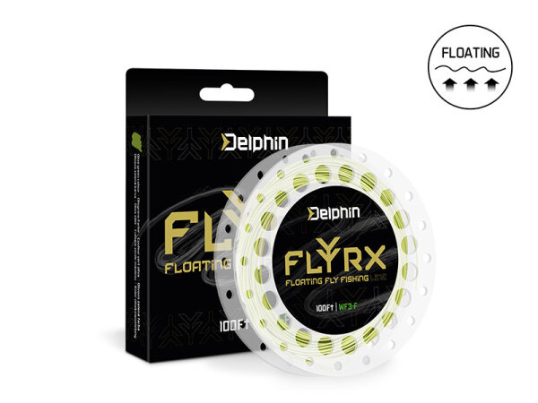 Delphin FLYRX Fliegenschnur WF4-F 100FT