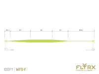 Delphin FLYRX Fliegenschnur WF4-F 100FT