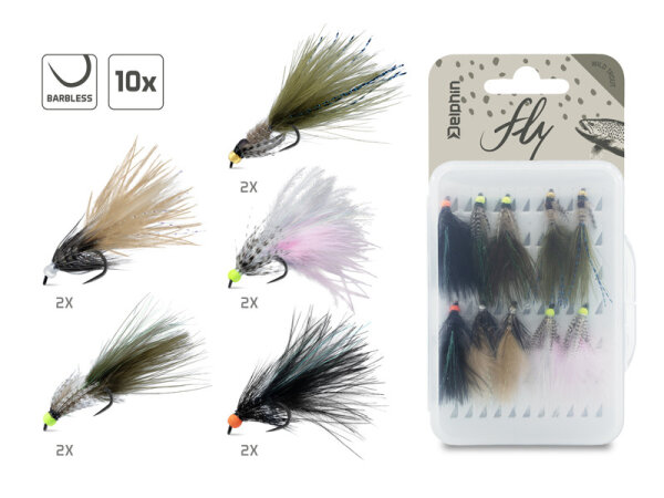 Delphin FLY Set künstl.Fliegen 10 Stk Wild trout