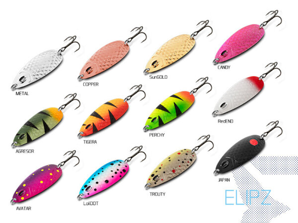 Delphin Elipz FullSCALE Spoon Red End 12g #2
