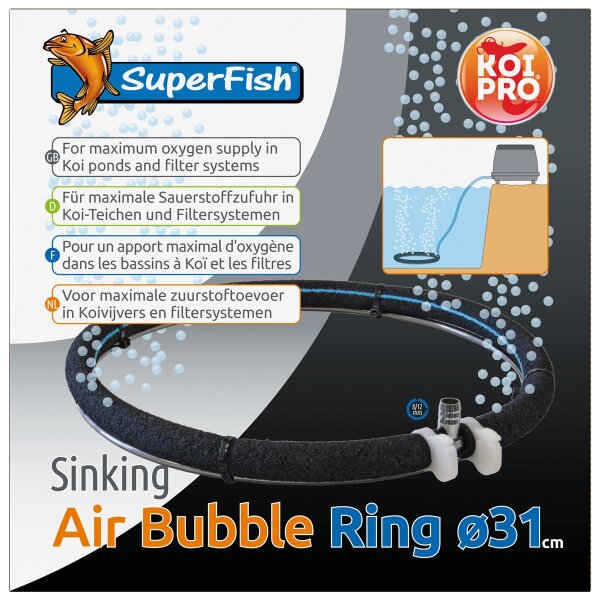 SuperFish KOI PRO Sinkender Belüftungsring  D31 CM