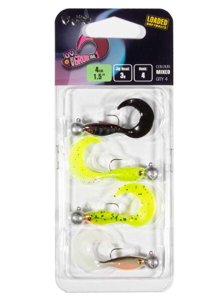 Fox Rage Micro Grub Tail MX UV CP LOADED 2g