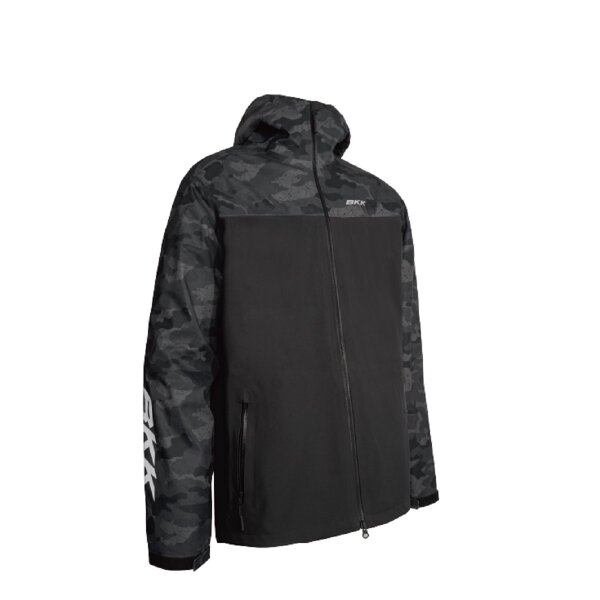 BKK Heavy Rain Jacket Black/Camo L -  Wasserdichte Angeljacke