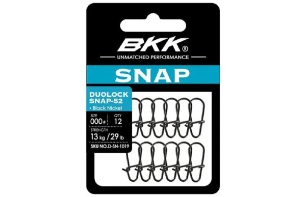 BKK Duolock Snap-52 Black Nickel