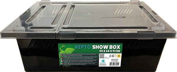Repto Show Box 35 × 24 × 11 cm – Transport- & Präsentationsbox für Reptilien