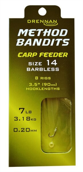 Drennan Methode Bandits - Carp Feeder - Gr.12 - gebundene Haken