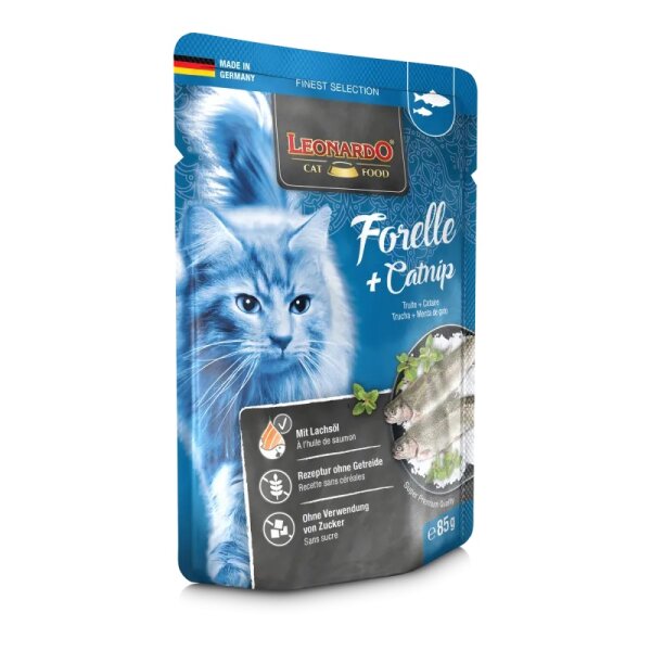 Leonardo Forelle Catnip 85g Feuchtfutter